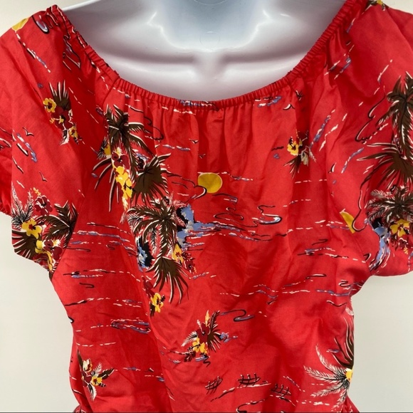 Reformation Lenny Top in Fiji Tropical Print Size Small - Picture 8 of 11